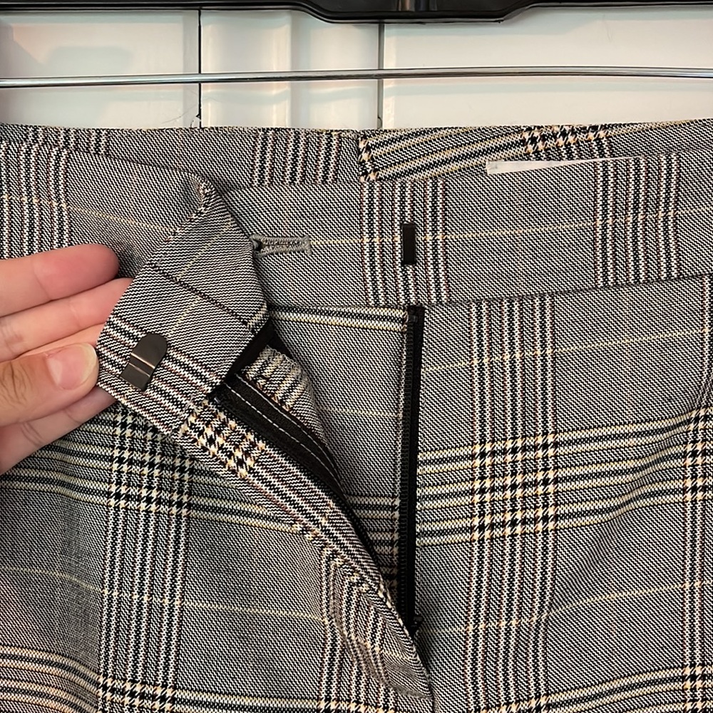 Nordstrom Designer Lewit Plaid Flare Trousers - Picture 4 of 6